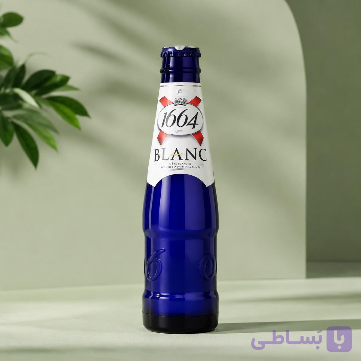 فندک گازی و درب‌بازکن طرح بطری 1664 خوش دست - فانتزی و کاربردی رنگ آبی