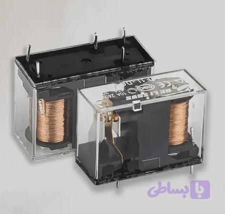 رله شیشه ای کتابی هلی شان 24 ولت 16 آمپر 8 پایه HELISHUN HLS-14F2L-DC24V-C — تصویر 1