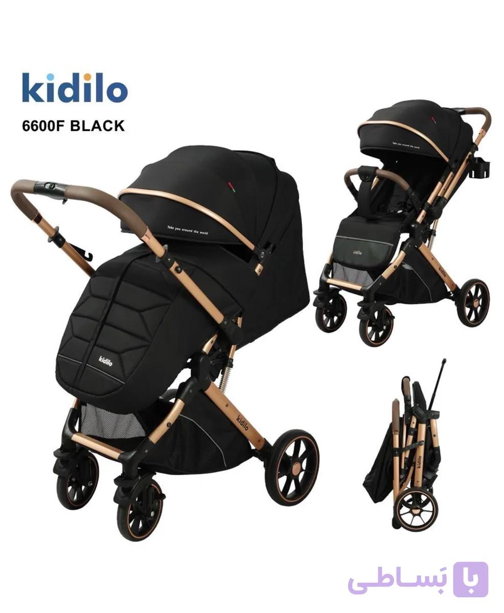‫کالسکه دسته دو طرفه برند کیدیلو مدل‬ ‫Kidilo 6600f‬ - دارای کاور سرما
