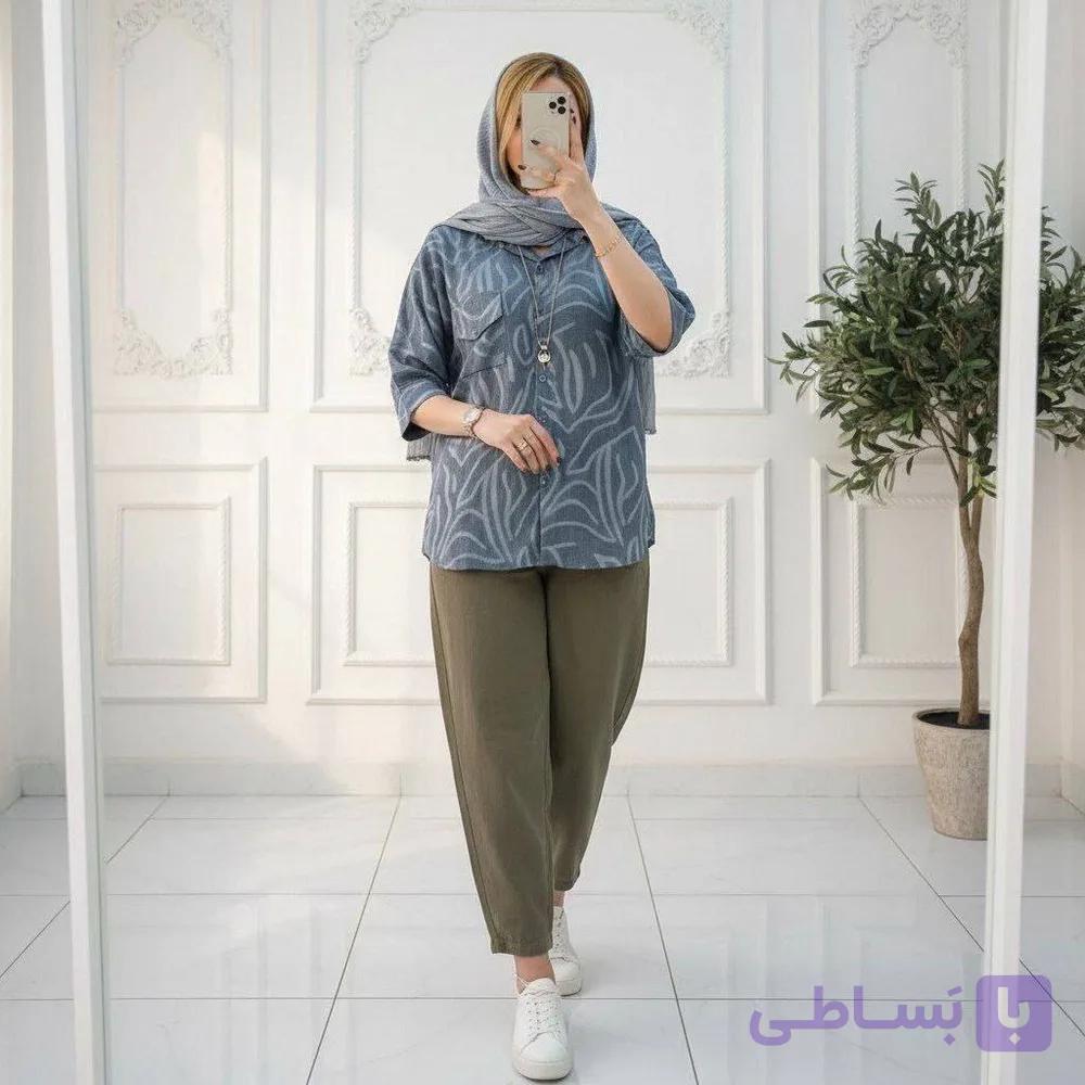 شومیز زنانه ، شومیز جلو دکمه کسمه