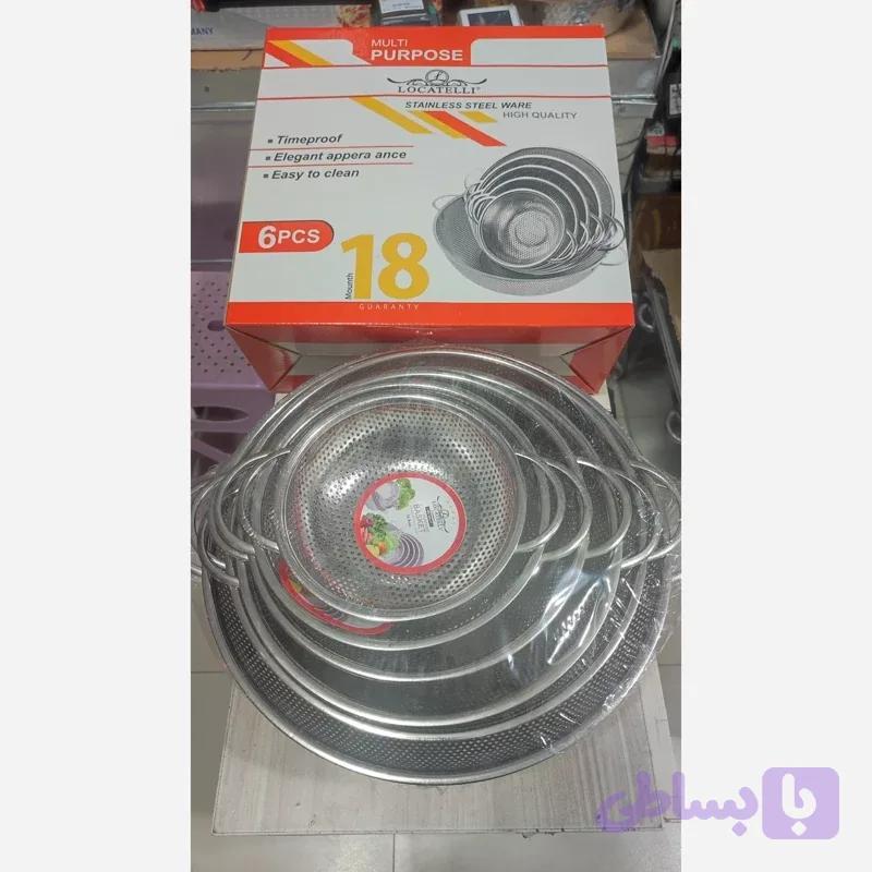 ست آبکش استیل لوکاتلی پانچی 6 عددی