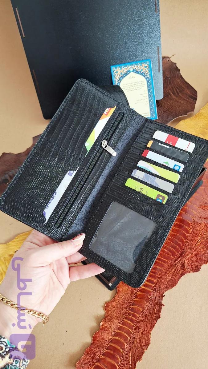 کیف کتی مردانه چرم طبیعی طرح ۲لت کتابی