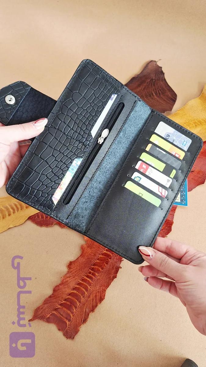 کیف کتی چرم مردانه (جای گوشی روی کار)