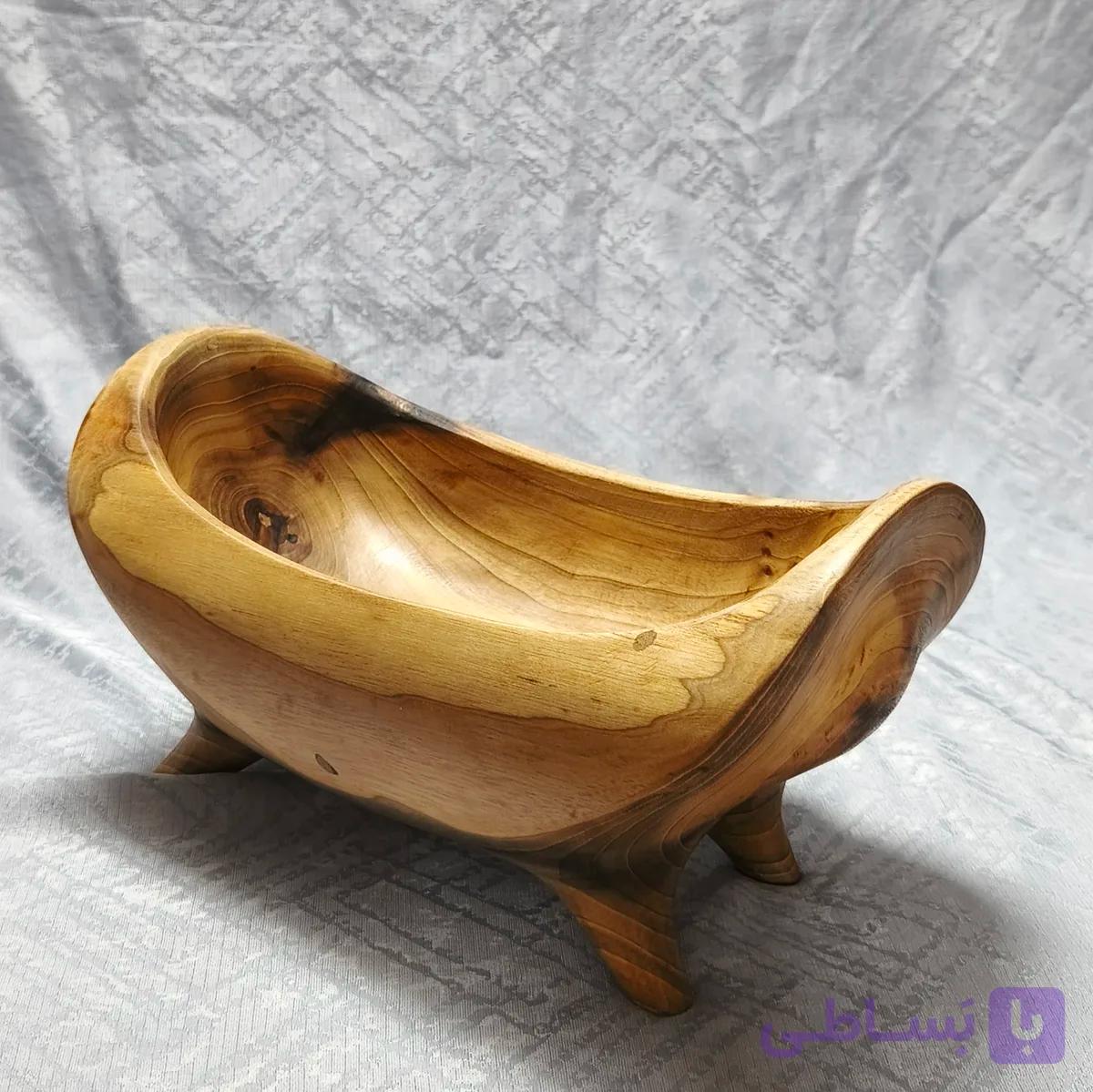 میوه خوری چهارپایه چوب گردو