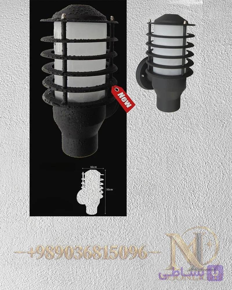 چراغ دیواری حیاطی و پارکی ام.ام الکتریک مدل mm1062-W