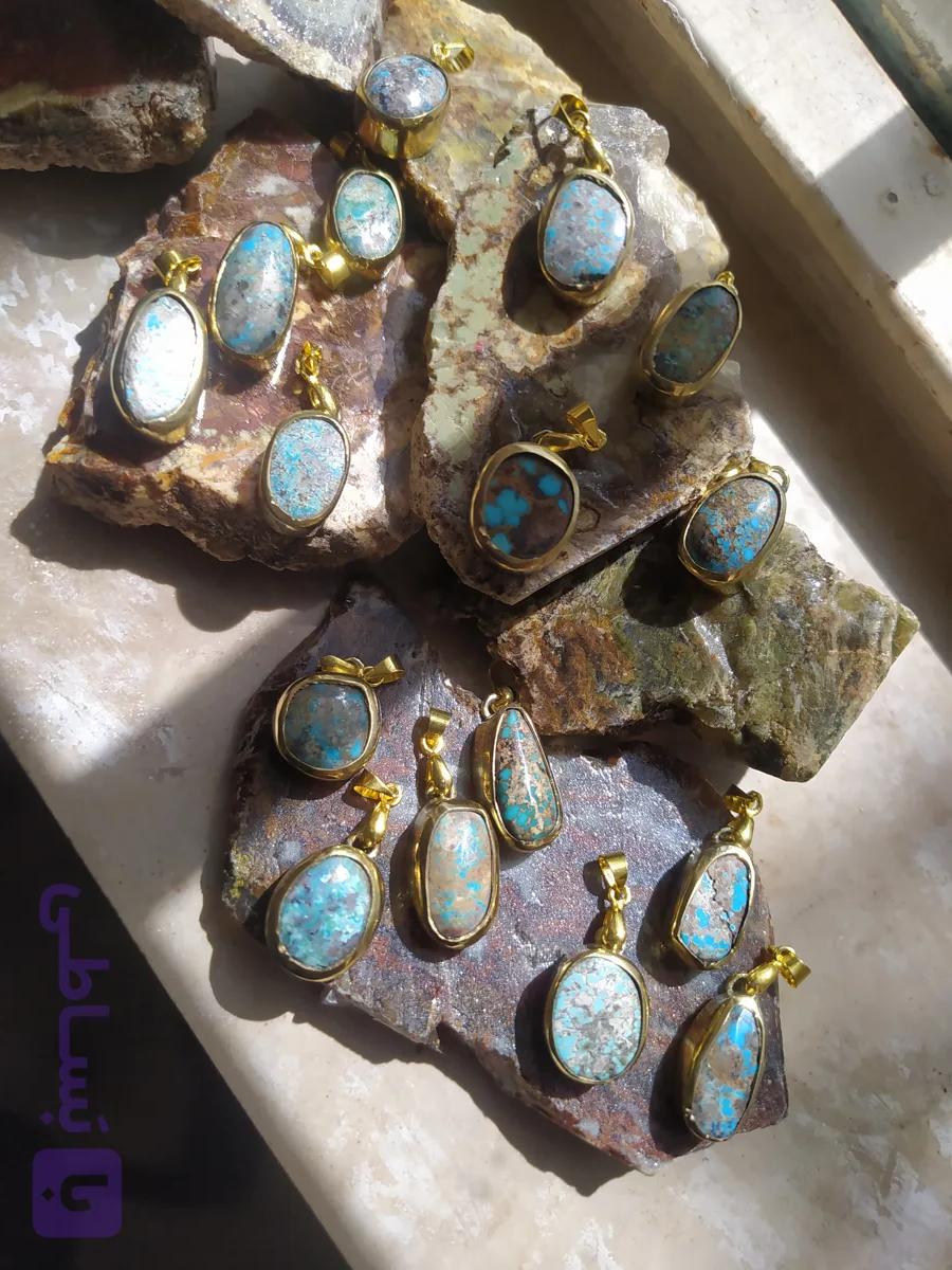 گردنبند فیروزه زنانه اکسسوار ژورنال درمانی و انرژی زا