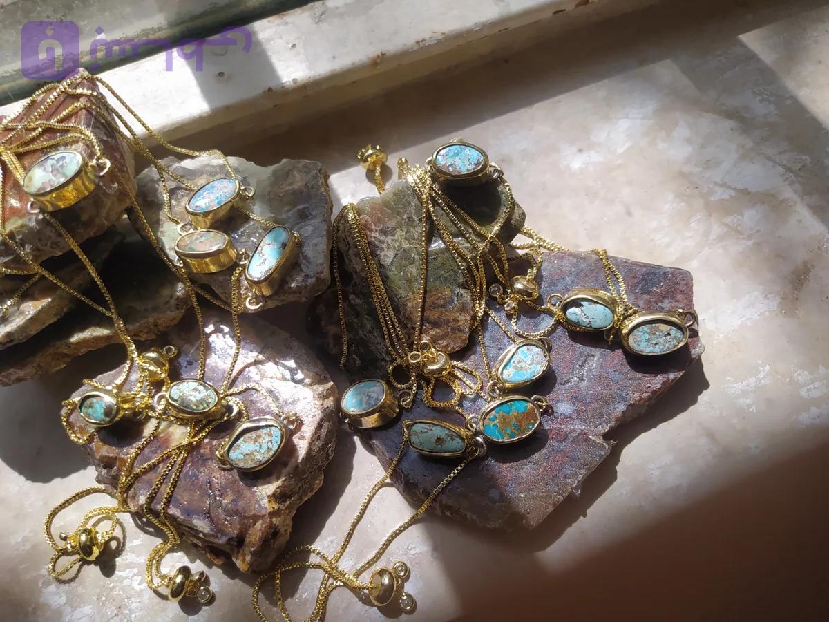 دستبند فیروزه زنانه اکسسوار ژورنال درمانی و انرژی زا