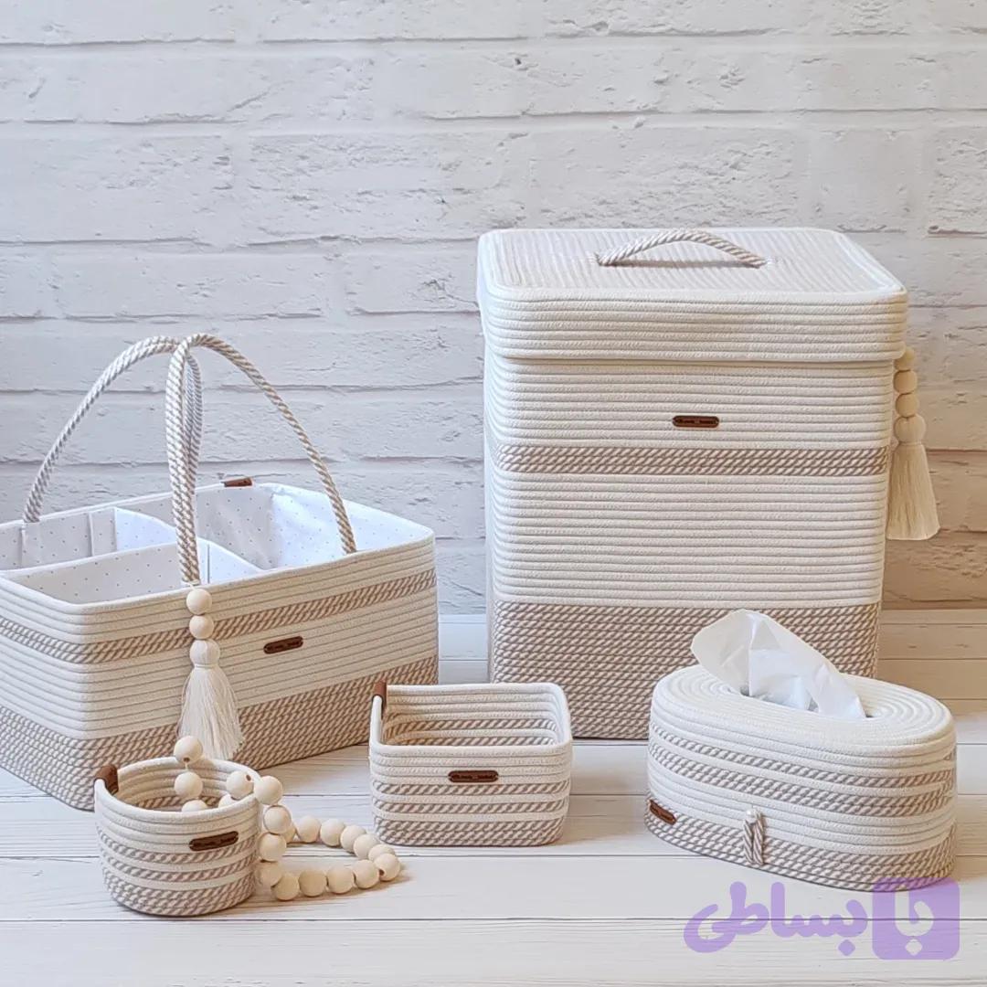 نظمدهنده سیسمونی قیطان دوزی Lovely basket ( طرح آوید)