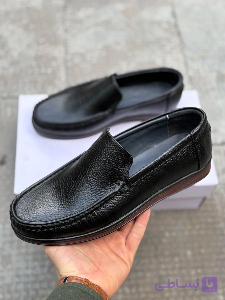 کالج راحتی مردانه تمام چرم مدل اسپیناس