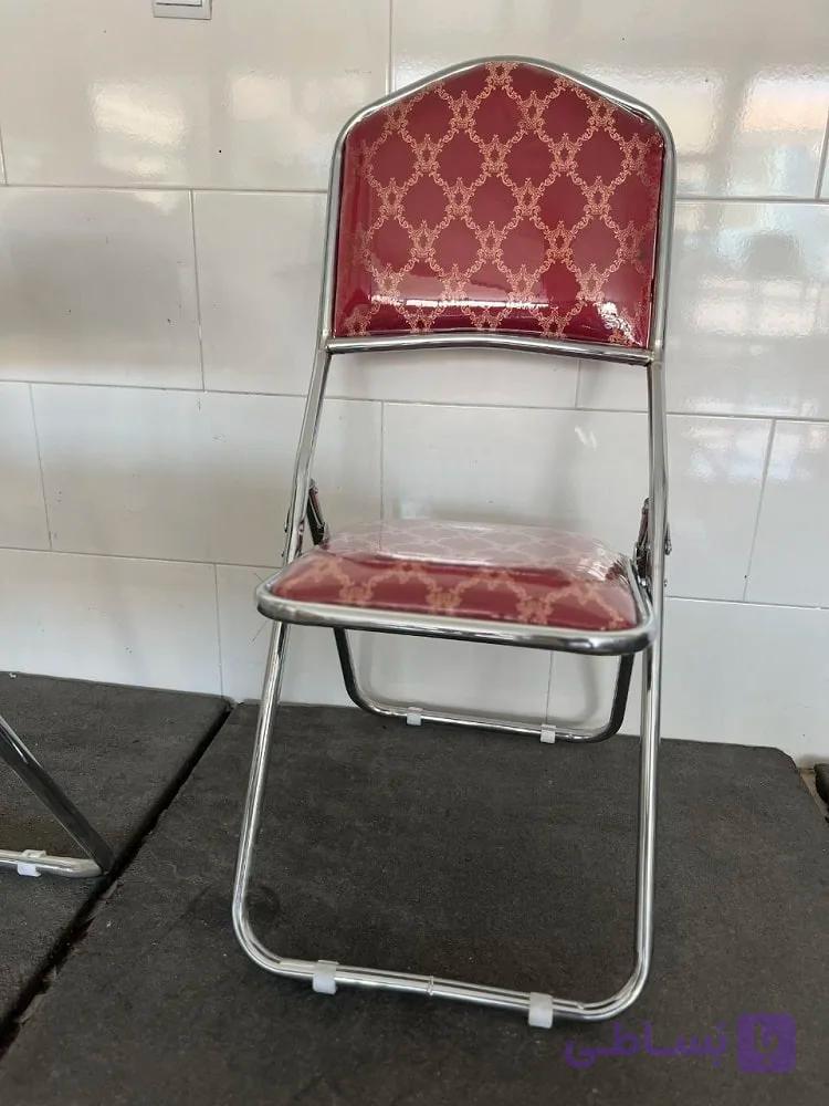 صندلی تاشو فلزی سلطنتی — تصویر 1