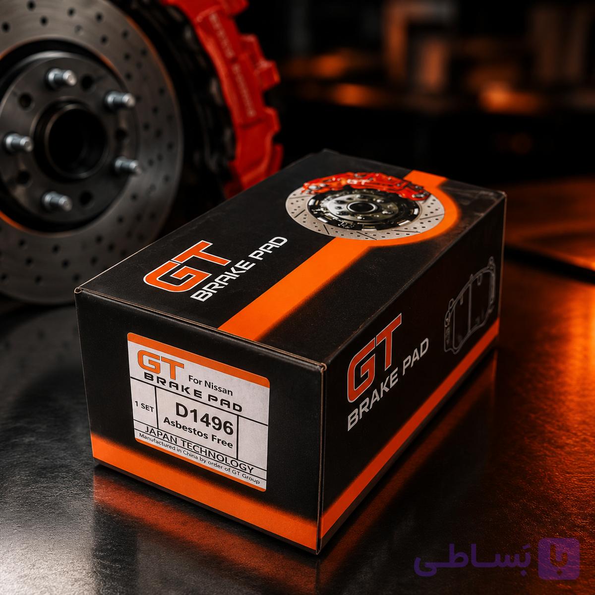 لنت ترمز جلو رنو مگان غیر مونتاژ ۱۶۰۰ سی سی برند جی تی ژاپن تکنولوژی