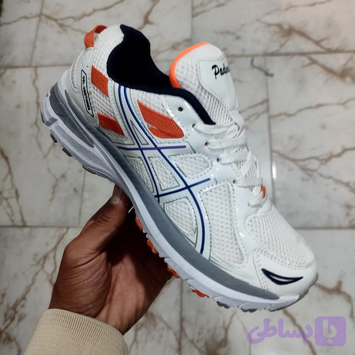 کفش مردانه اسیکس - ASICS رنگ سفید نارنجی