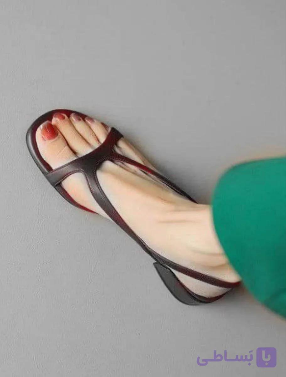 صندل بندی زنانه با کفی تخت نیم سانتی