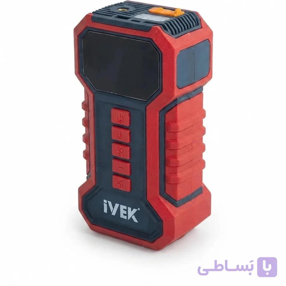 مینی کمپرسور و جامپ استارتر چهارکاره K-6201 ایوک Ivek