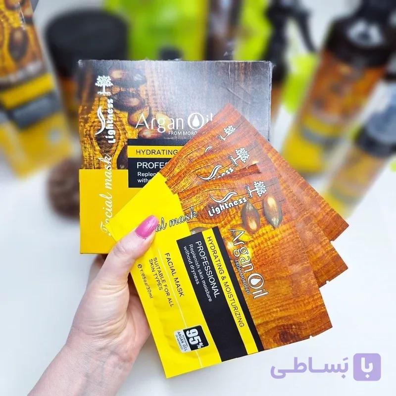 ماسک ورقه ای روغن آرگان لایتنس — تصویر 1