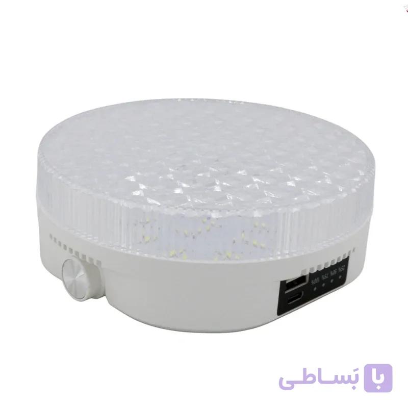 چراغ اضطراری دی پی مدل DP7858 توان ۸۰ وات با خروجی پاوربانک — تصویر 1