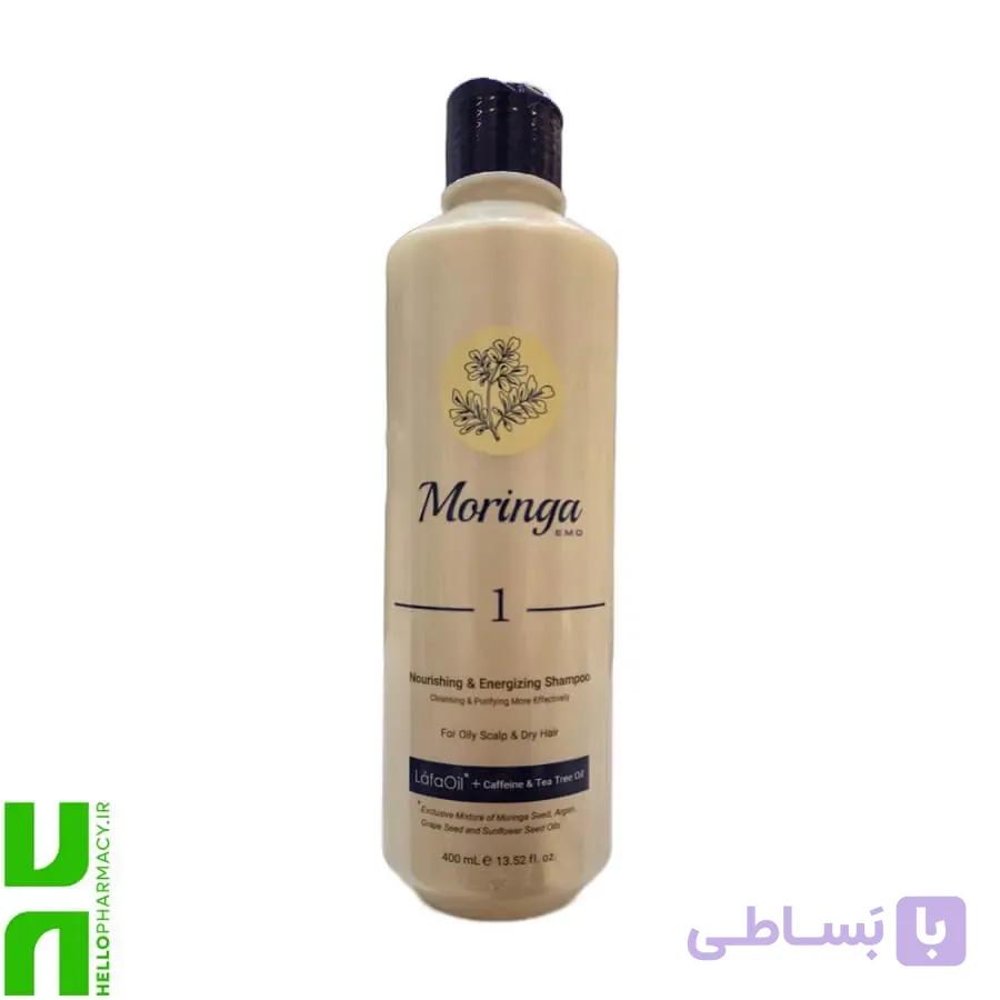 شامپو شماره 1 مناسب پوست سر چرب و موی خشک مورینگا 400میلی لیتر — تصویر 1