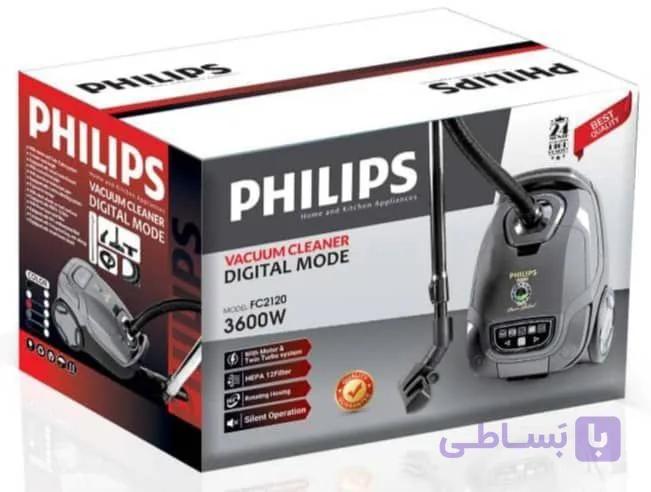 جاروبرقی موشکی برند فیلیپس PHILIPS قدرت 3600 وات مدل FC2120