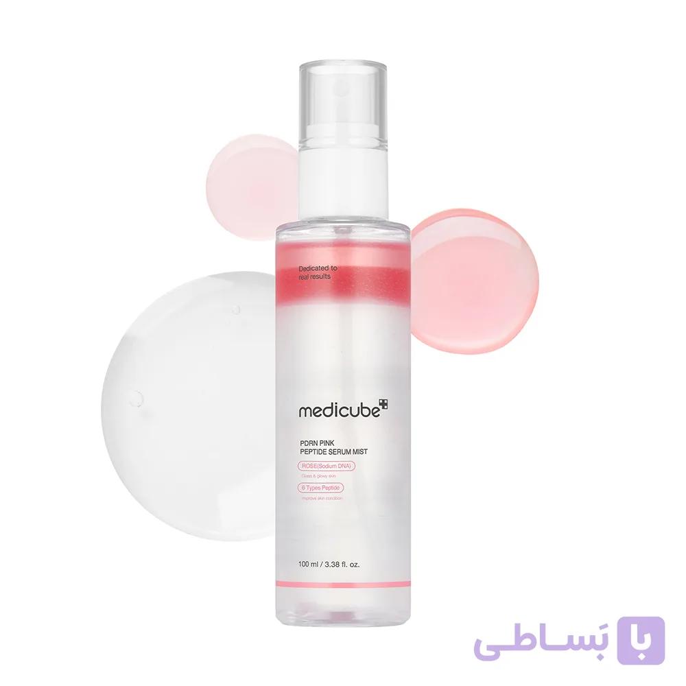 میست سرم روشن‌کننده گلوتاتیون PDRN مدیکیوب | آبرسان و درخشان‌کننده پوست | Medicube PDRN Pink Glutathione Serum Mist — تصویر 1