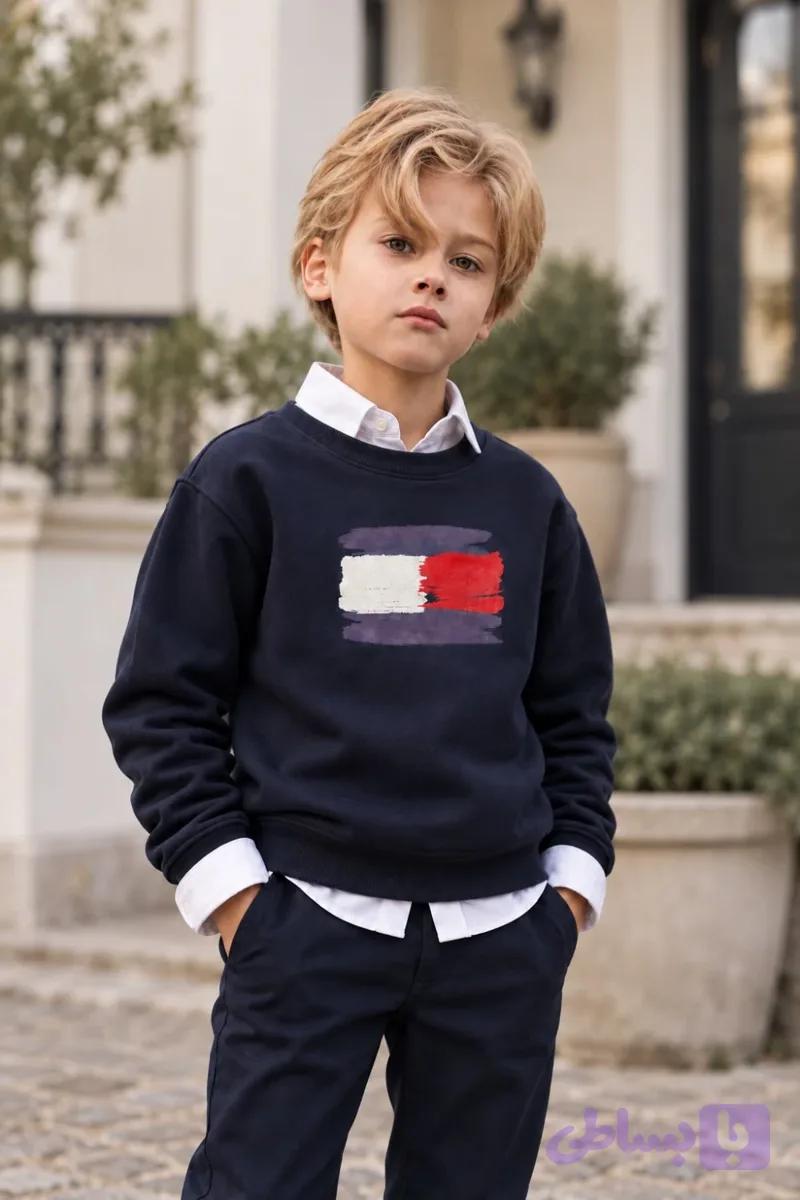 دورس یقه گرد پسرانه TOMMY HILFIGER — تصویر 1
