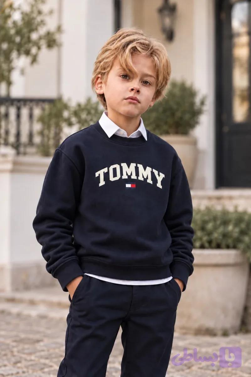 دورس دو نخ یقه گرد پسرانه TOMMY — تصویر 1