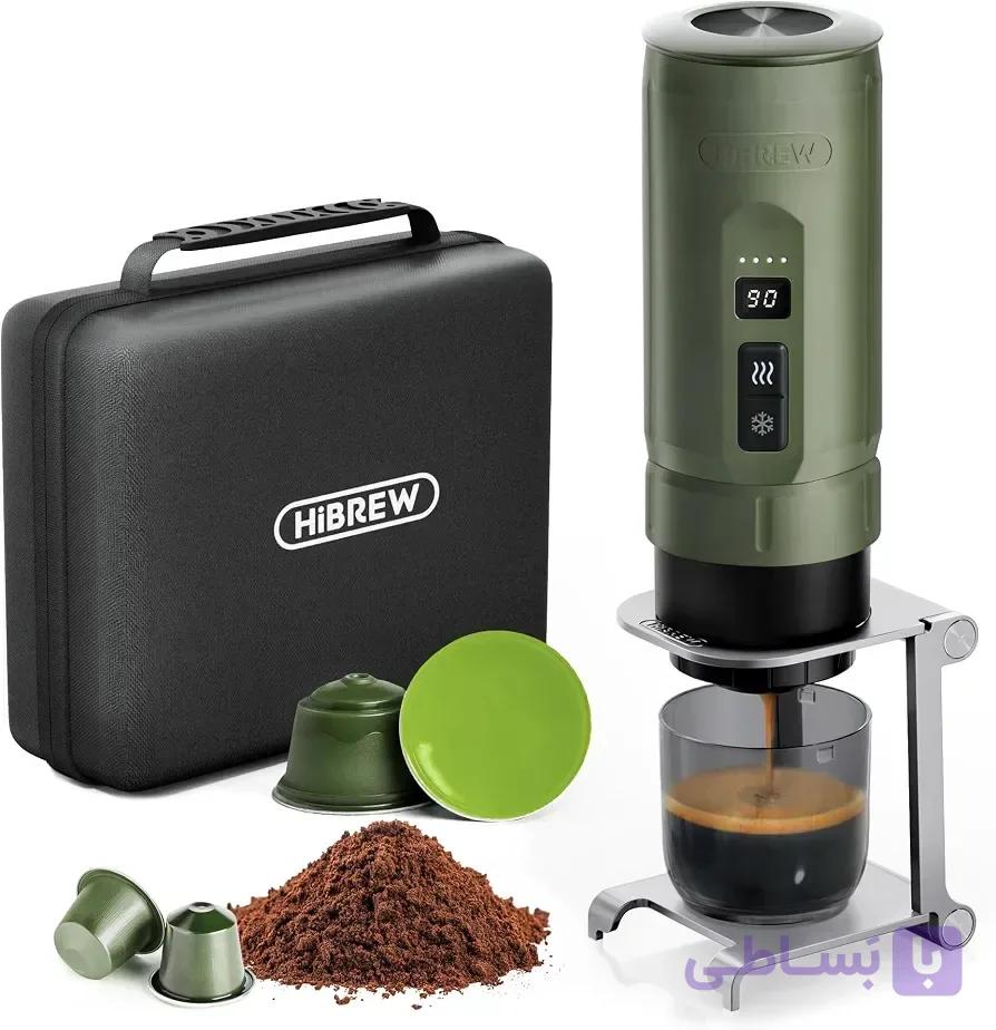 اسپرسوساز پرتابل شارژی HIBREW H4C مدل Explorer | اسپرسوساز مسافرتی کپسولی و پودری — تصویر 1
