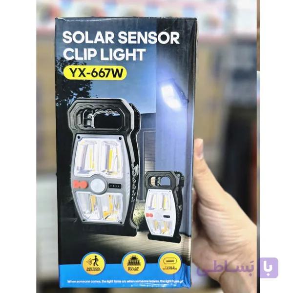 پروژکتور مدل YX-667C پاوربانک دار 2 باطری — تصویر 1