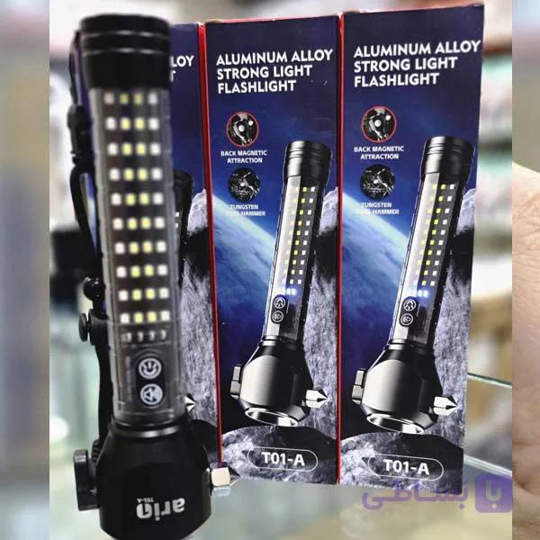 چراغ قوه شارژی آژیردار مدل KH-T01-A — تصویر 1
