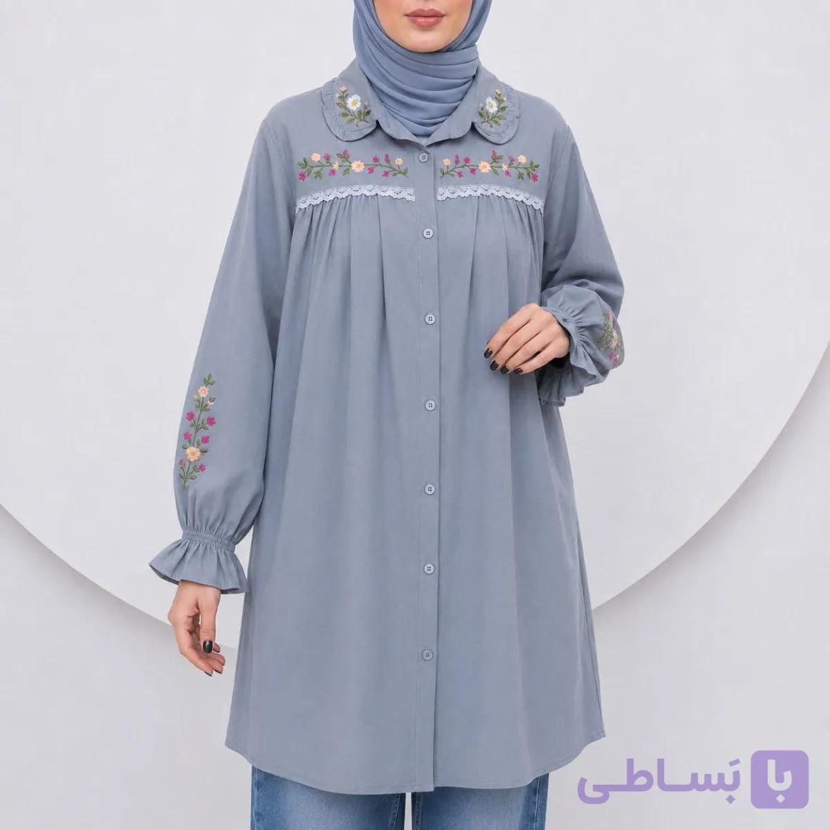 شومیز نخی و خنک زنانه مهناز(مخصوص سایز بزرگا)