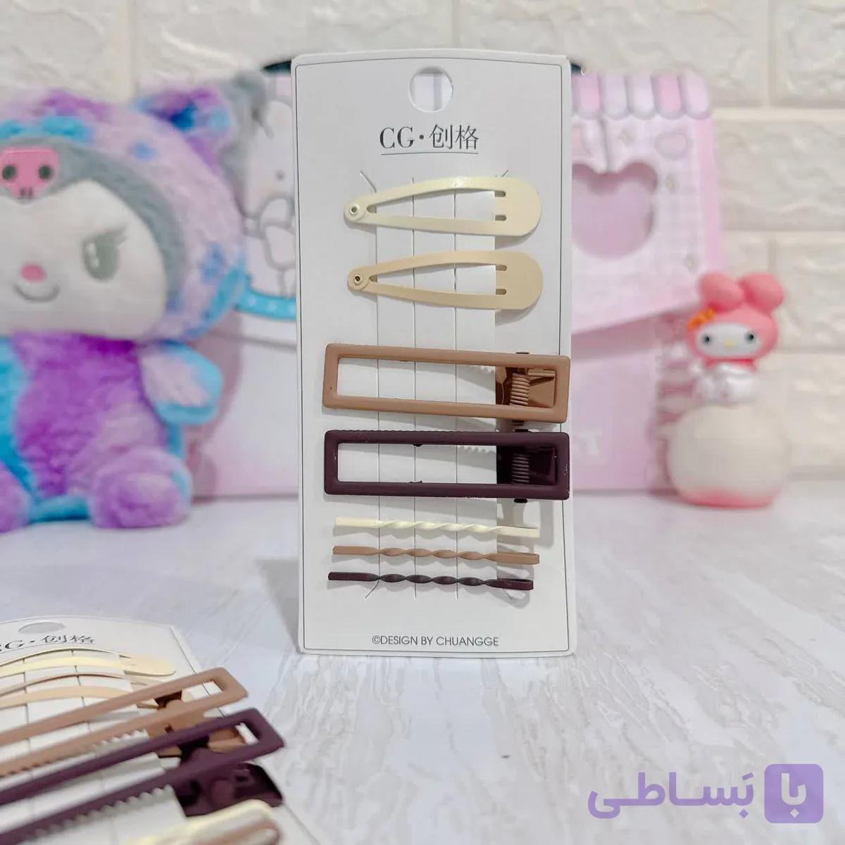 کارت 7 تیکه گیره مو کد 1103