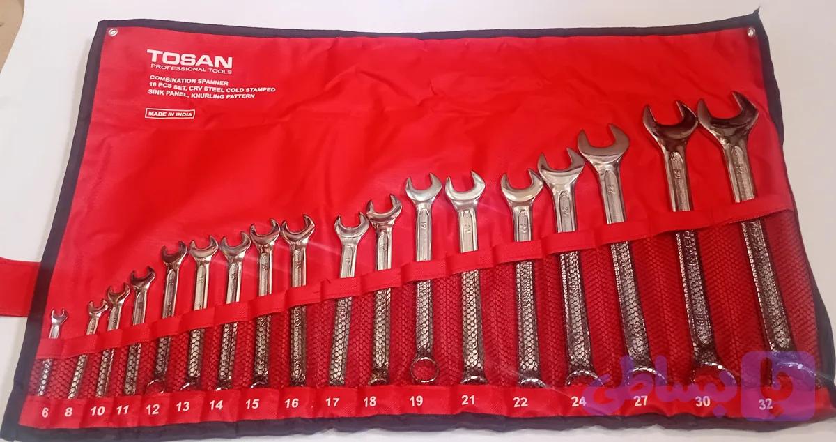 ست آچار ۱۸ عددی توسن هندی