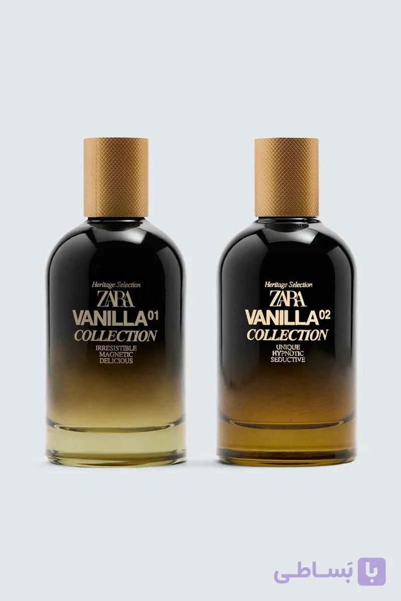ست 2قلو ادکلن مردانه زارا وانیلا کالکشن ZARA VANILLA COLLECTION 01+ VANILLA COLLECTION 02 EDP 2 X100 ML اورجینال — تصویر 1