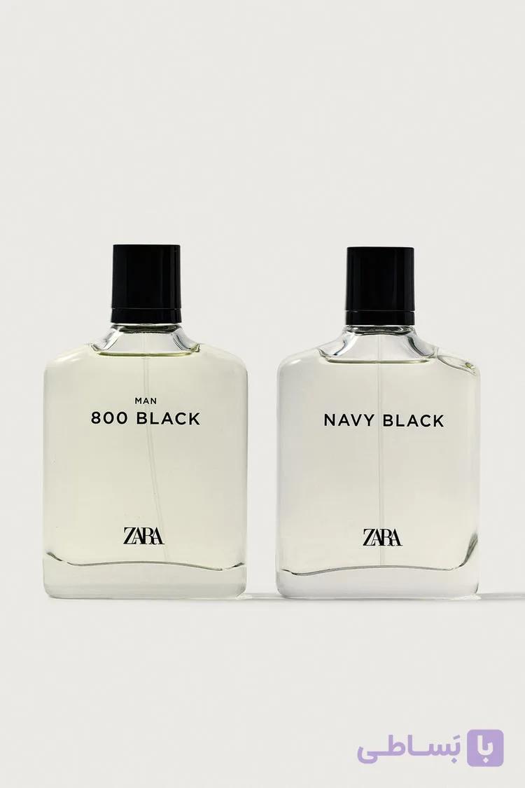 ادکلن ۲قلو زارا بلک ZARA NAVY BLACK + ZARA MAN 800 BLACK EDT 2X100 ML اورجینال — تصویر 1