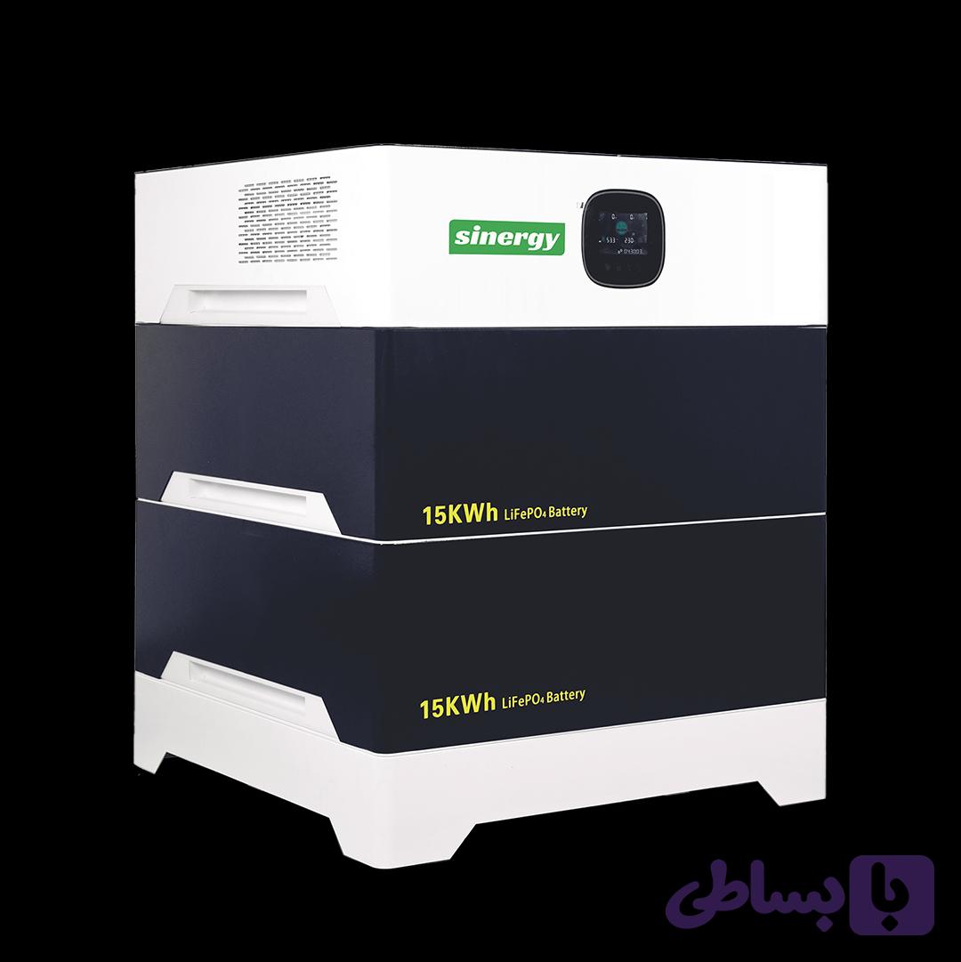 دستگاه برق اضطراری و خورشیدی SI-1230LFP3 (پاور استیشن هیبریدی) 12 کیلووات با ظرفیت باتری 30 کیلووات ساعت سری پاور کیوب