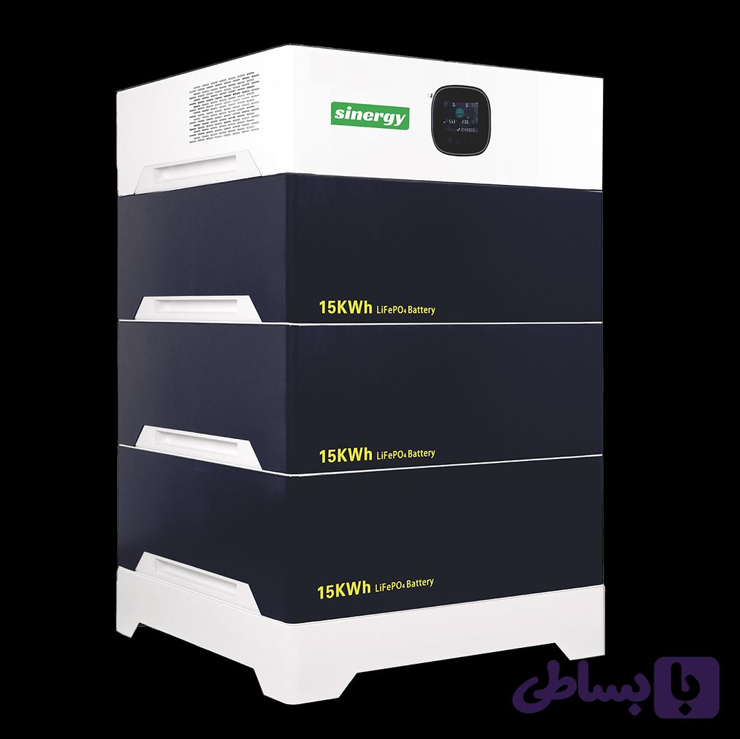 دستگاه برق اضطراری و خورشیدی SI-1245LFP4 (پاور استیشن هیبریدی) 12 کیلووات با ظرفیت باتری 45 کیلووات ساعت سری پاور کیوب