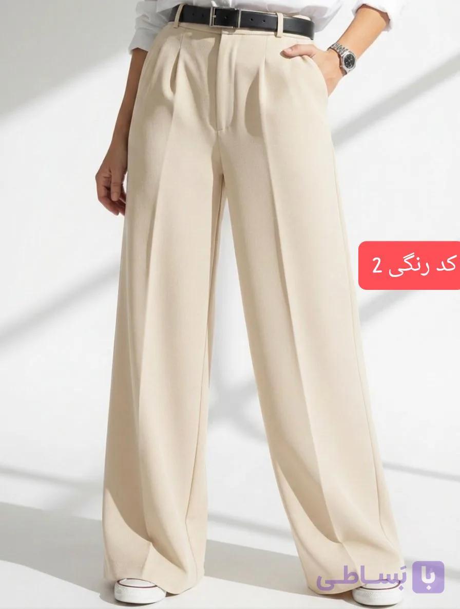 شلوار پارچه ای زنانه مدل فول بگ جنس کرپ - فروشگاه اینترنتی چیپ استور | cheep store