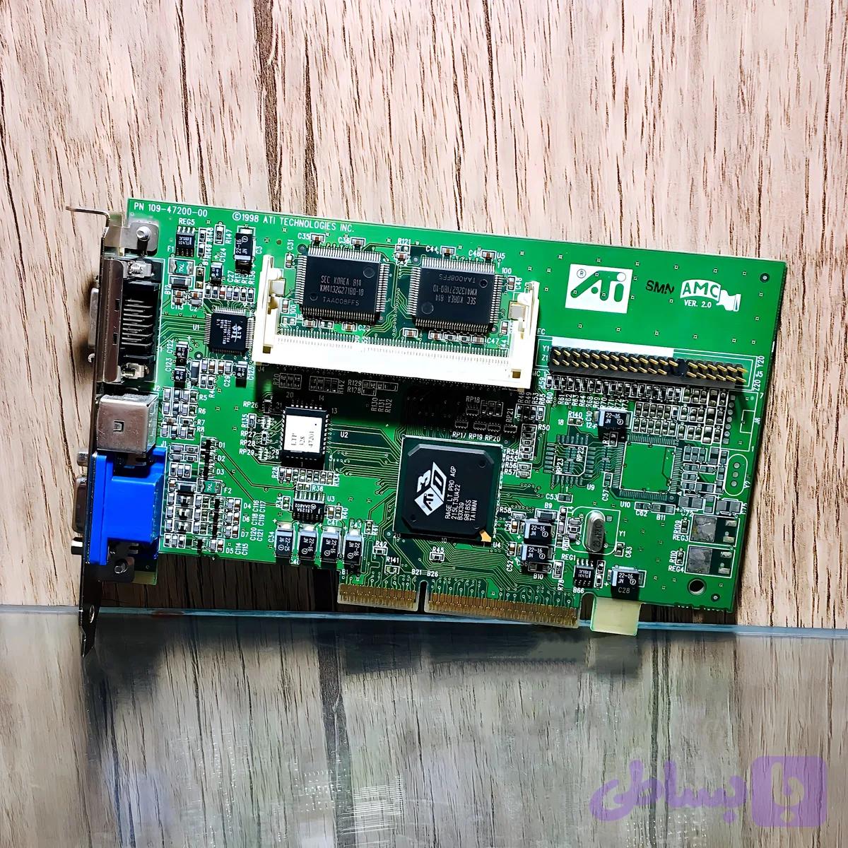 کارت گرافیک ATi 3D Rage LT Pro DFP 4MB SGRAM AGP © 1998