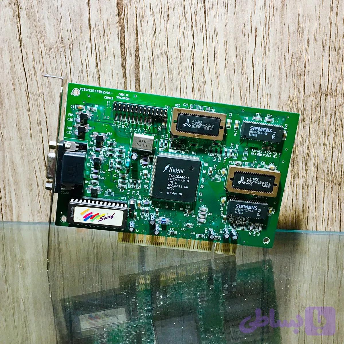 کارت گرافیک Trident TGUI9440 1MB EDO PCI © 1994