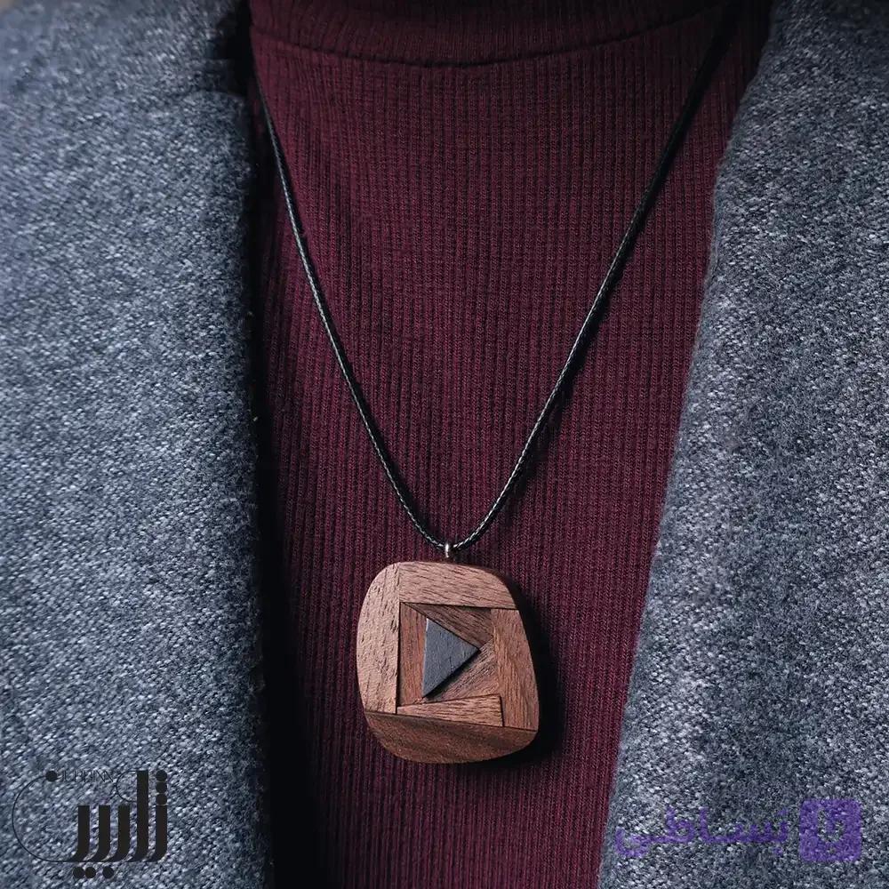 گردنبند چوبی تکامل هندسه (تک نسخه)
