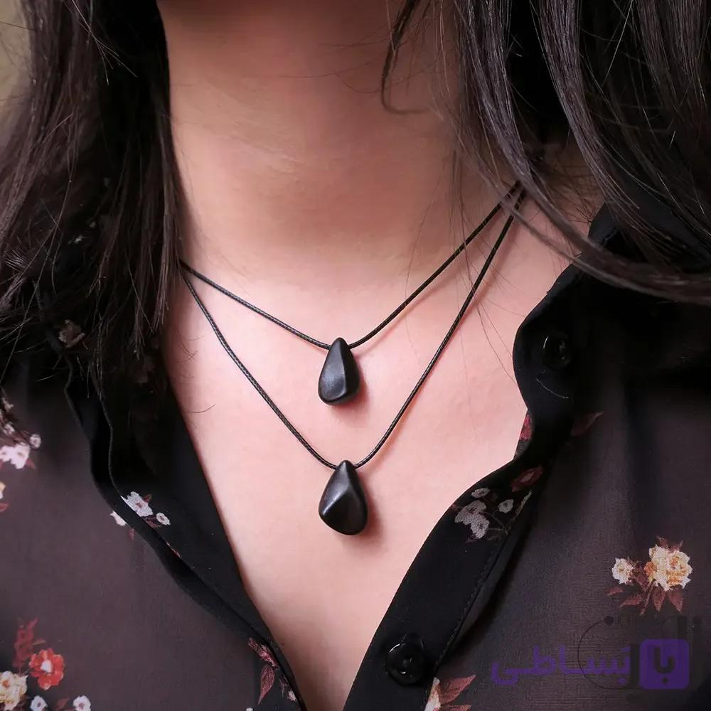 گردنبند چوبی اشک (تک نسخه)