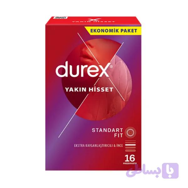 کاندوم دورکس نازک بسته 16 عددی Yakin hisset Standard Fit