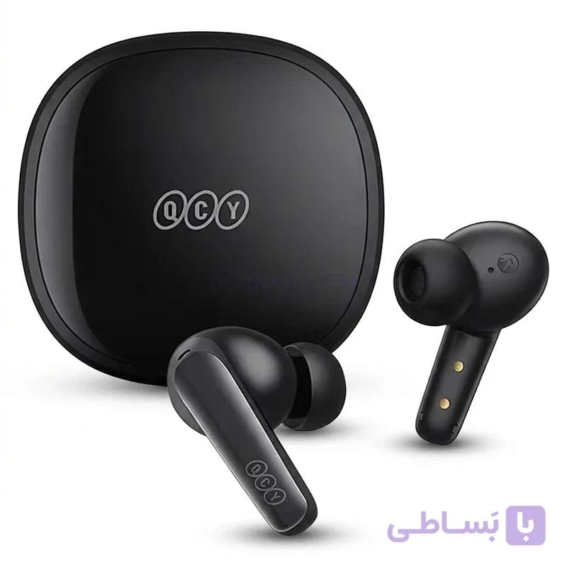 هدفون بلوتوثی QCY T13X | هندزفری بی‌سیم با ENC، میکروفون چهارگانه و USB-C — تصویر 1