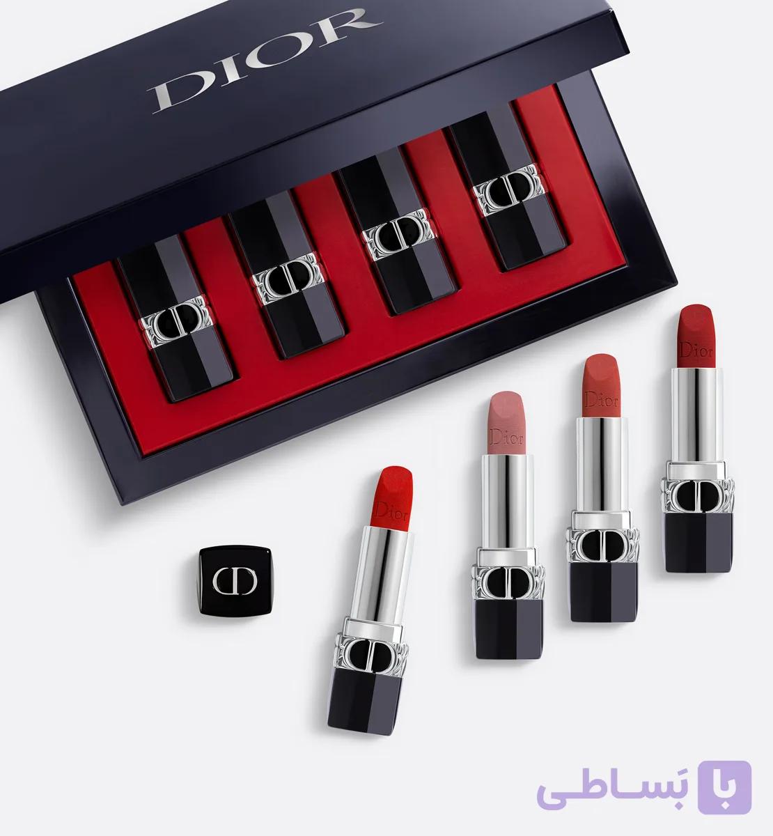پک 4 تایی رژلب مات مینی دیور | Dior Rouge Dior Lipstick Velvet Mini — تصویر 1