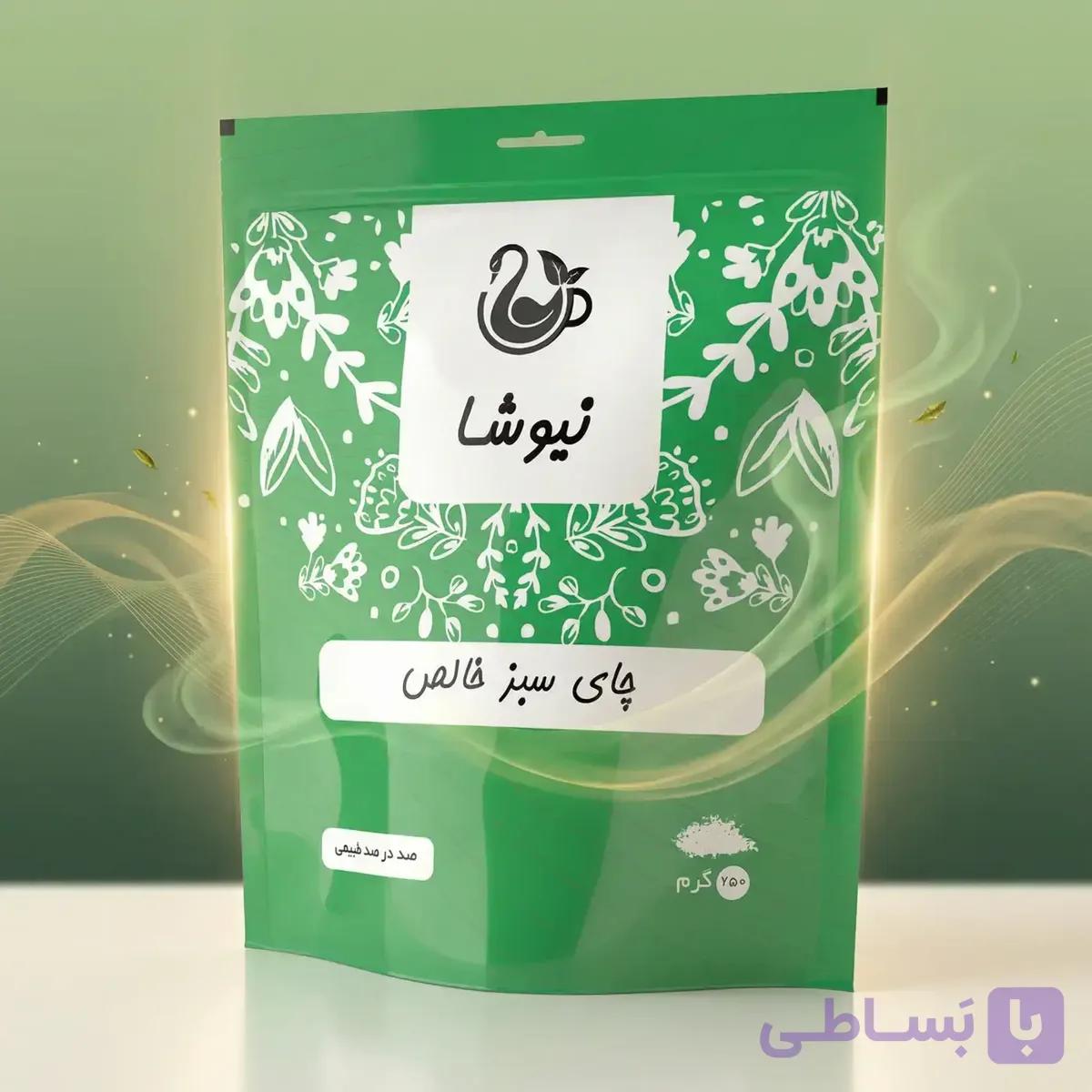 چای سبز خالص 250 گرمی نیوشا — تصویر 1