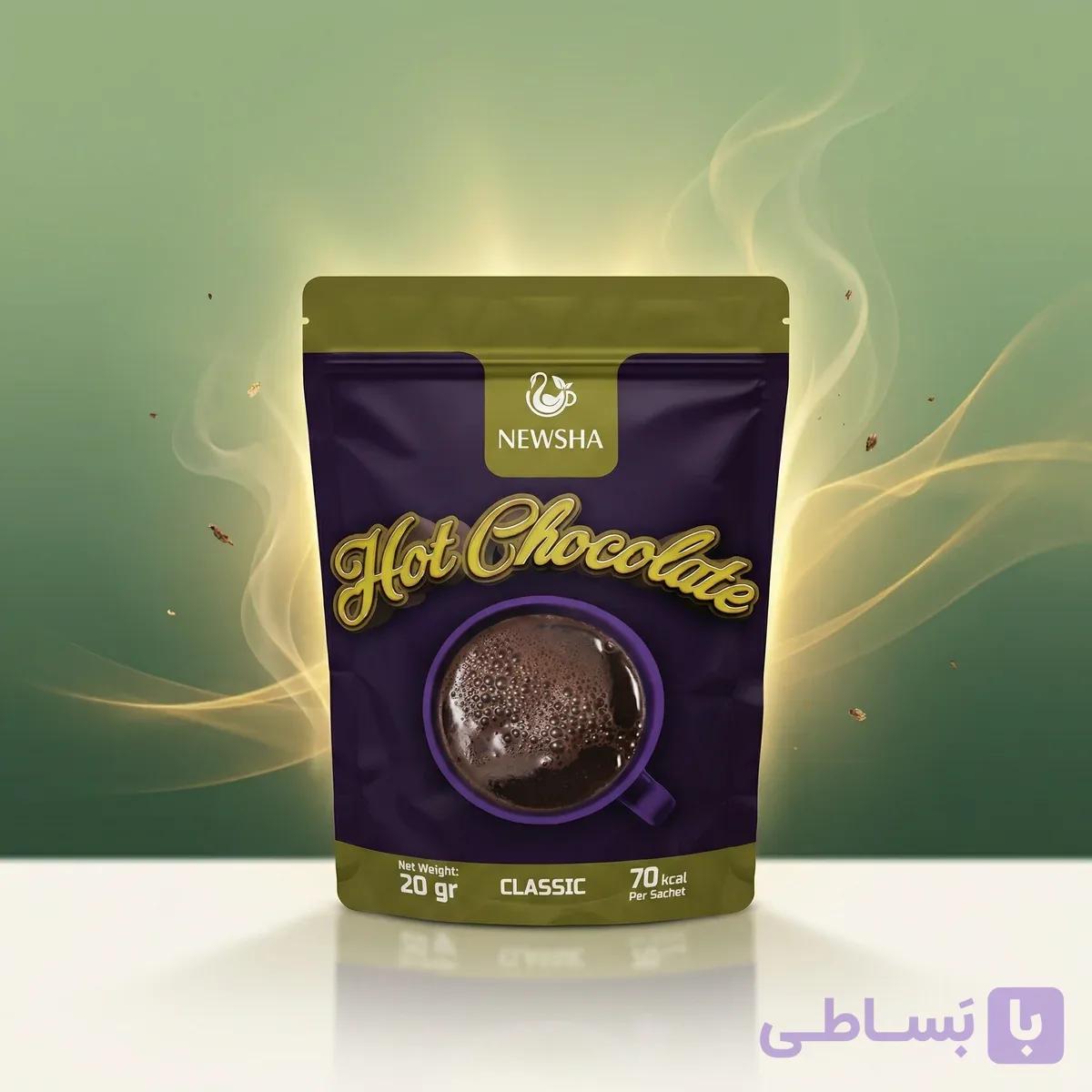 هات چاکلت کلاسیک نیوشا ساشه‌ای 20 عددی — تصویر 1