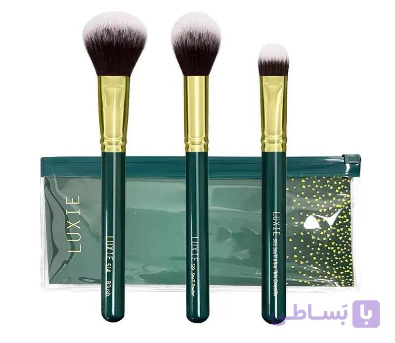 ست براش آرایشی لوکس سه تکه