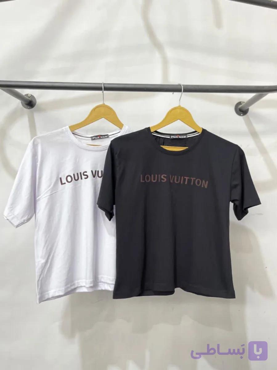 کراپ تاپ نخ پنبه زنانه طرح لویی ویتون (Louis Vuitton) – فری سایز (36 تا 46) — تصویر 1