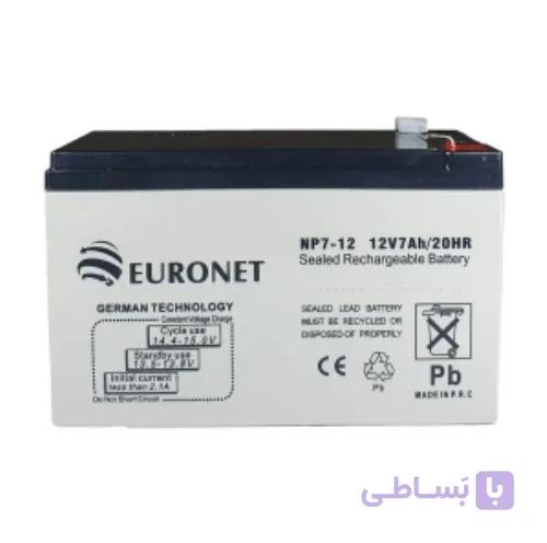 باطری ۱۲ولت ۷ آمپر euronet