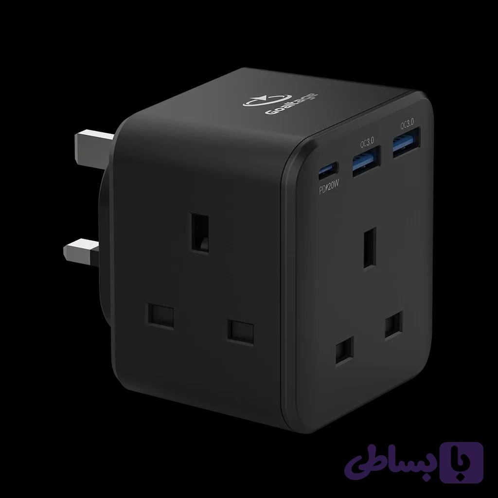 شارژر و چندراهی برق گلتیج مدل EXT04 OutletExtender Extension — تصویر 1