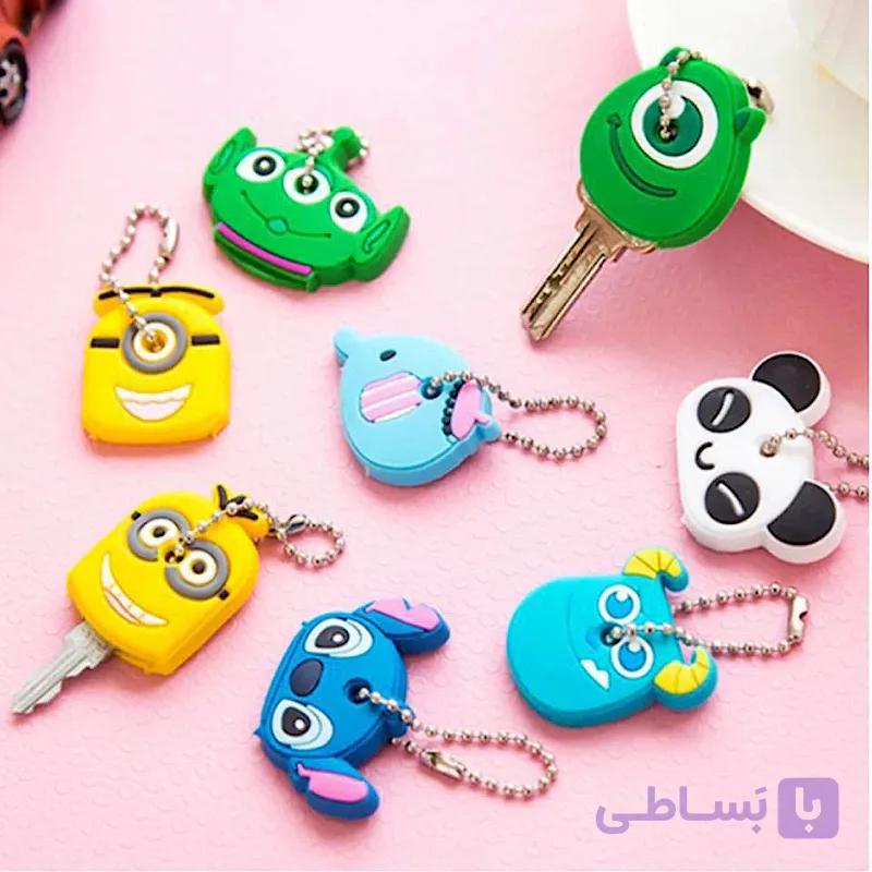 کاور کلید سیلیکونی طرح فانتزی بسته 5 عددی